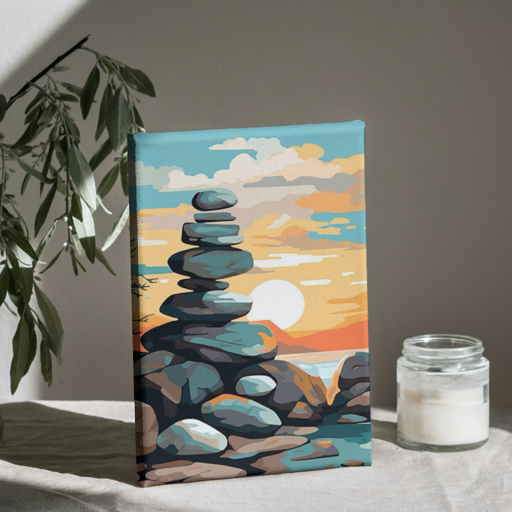 Torre de Piedras - Kit de Pinturas por Números