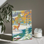 Venado en la Nieve - Kit de Pinturas por Números
