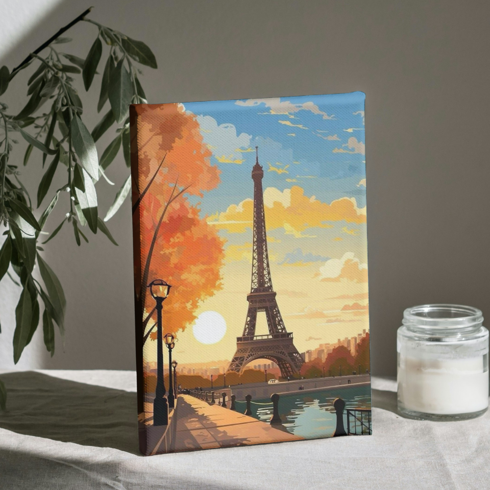 Torre Eifell - Kit de Pinturas por Números