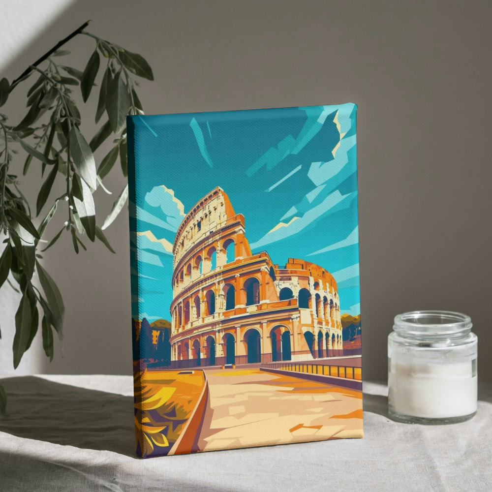 Coliseo Romano - Kit de Pinturas por Números