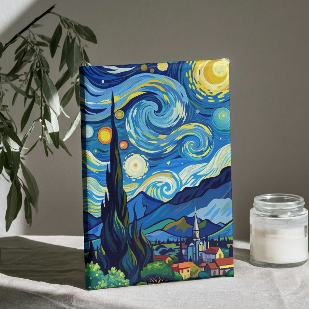 Noche Estrellada - Kit de Pinturas por Números