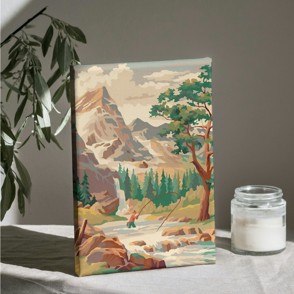 Pescador - Kit de Pinturas por Números